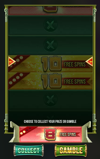 Gamble Feature in Big Bamboo slot